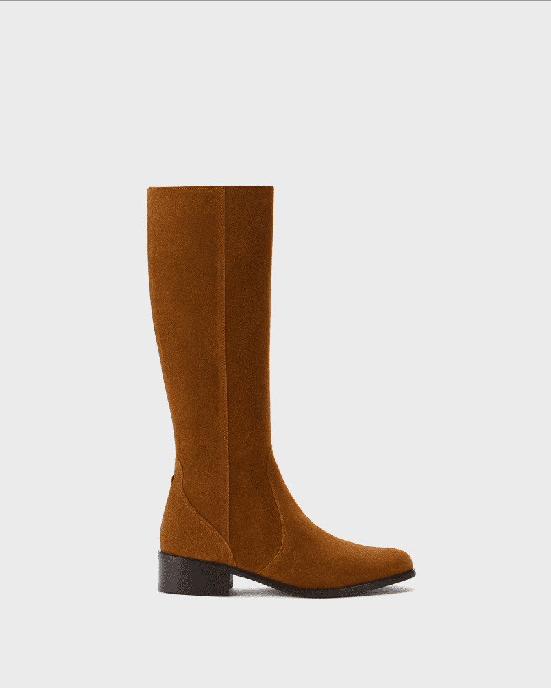 Haltham Tan Suede Slim Side